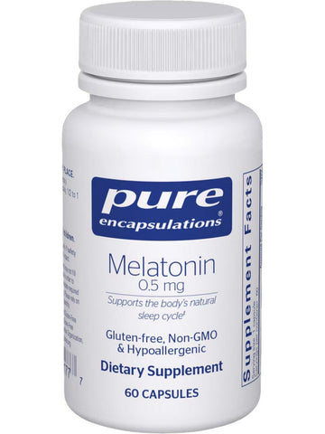 Pure Encapsulations, Melatonin, 0.5 mg, 60 vcaps