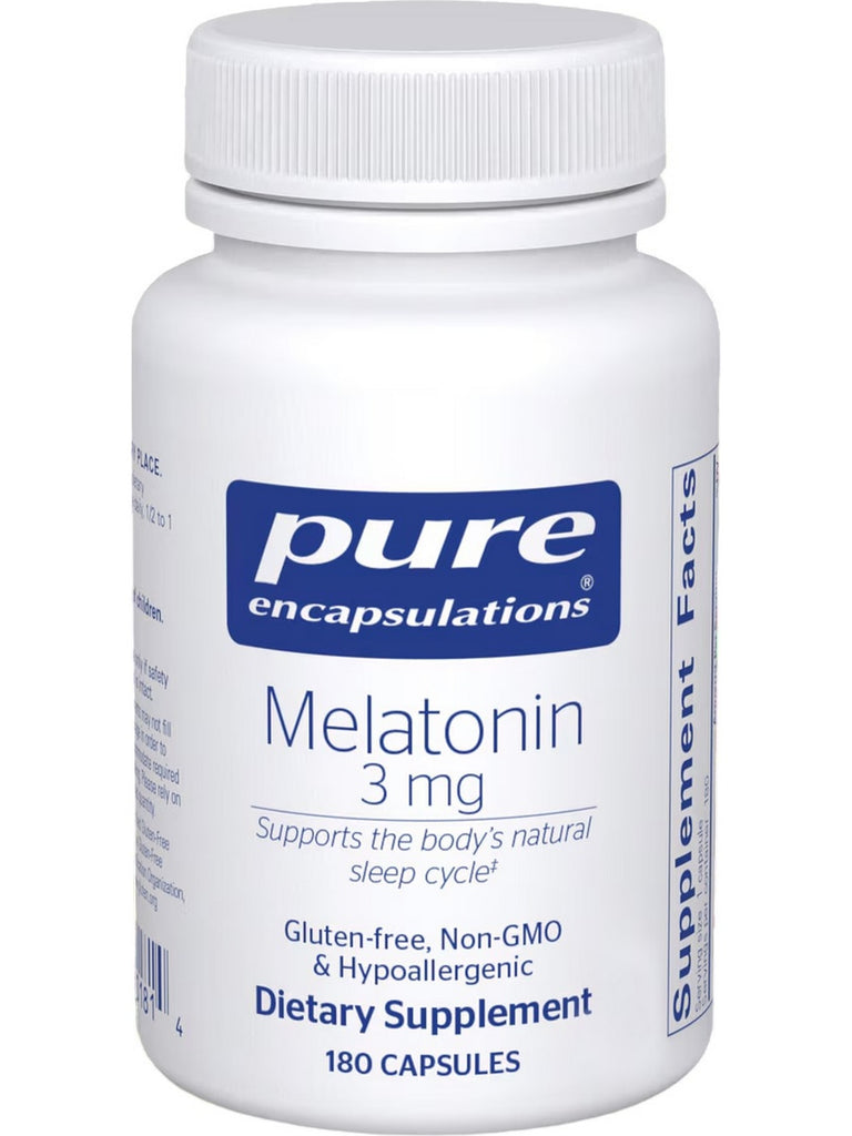 Pure Encapsulations, Melatonin, 3 mg, 180 vcaps