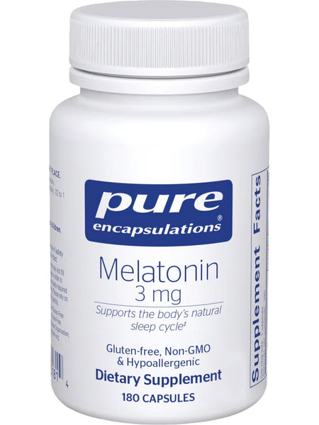 Pure Encapsulations, Melatonin, 3 mg, 180 vcaps
