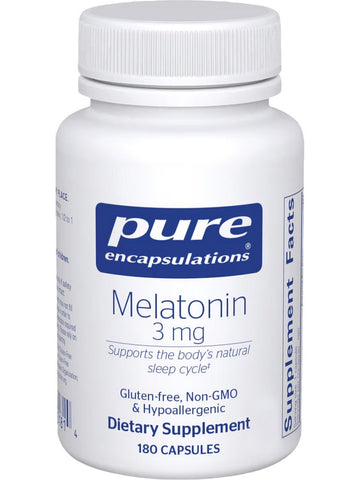 Pure Encapsulations, Melatonin, 3 mg, 180 vcaps