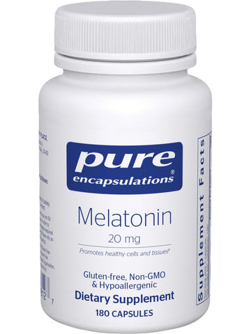 Pure Encapsulations, Melatonin, 20 mg, 180 vcaps