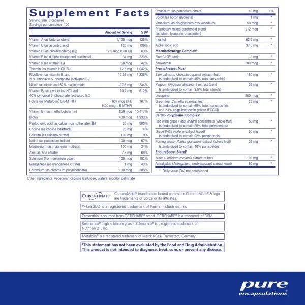 Pure Encapsulations, Men's Nutrients, 360 Capsules