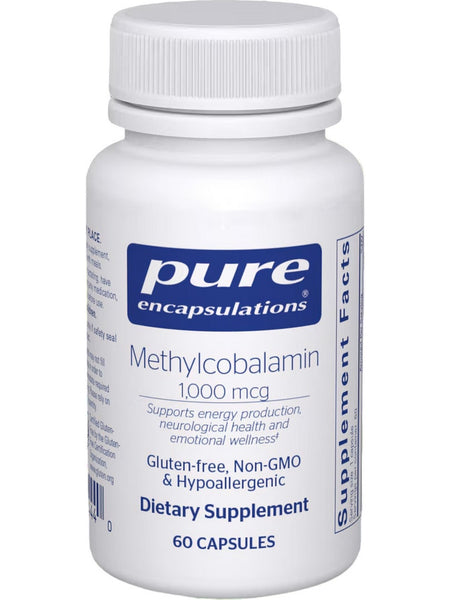 Pure Encapsulations, Methylcobalamin, 1,000 mcg, 60 Capsules