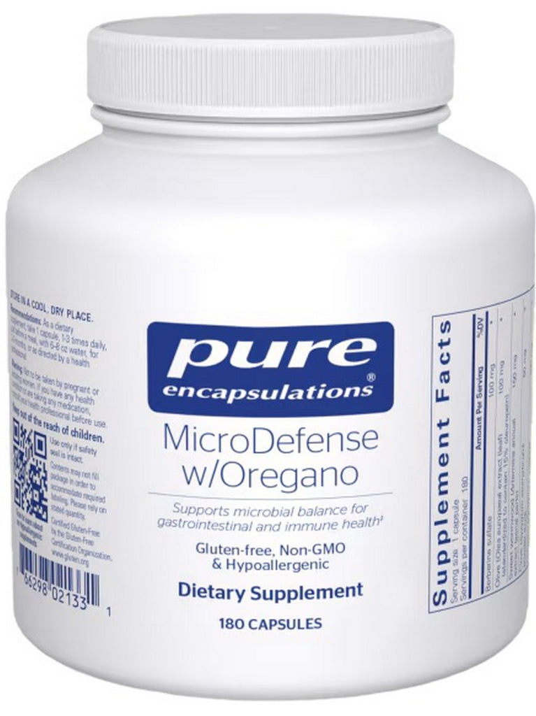 Pure Encapsulations, MicroDefense With Oregano, 180 Capsules