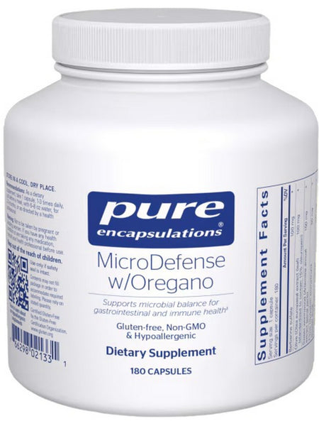 Pure Encapsulations, MicroDefense With Oregano, 180 Capsules