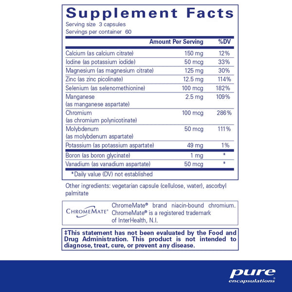 Pure Encapsulations, Mineral 650 (Without Copper and Iron), 180 Capsules