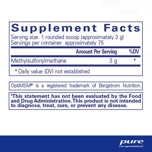 Pure Encapsulations, MSM Powder, 8.1 oz
