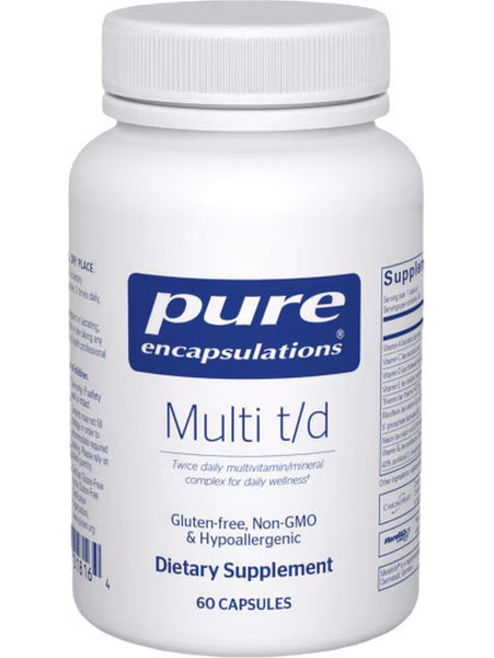 Pure Encapsulations, Multi T/D, 60 caps