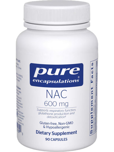 Pure Encapsulations, NAC, 600 mg, 90 vcaps
