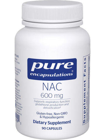 Pure Encapsulations, NAC, 600 mg, 90 vcaps