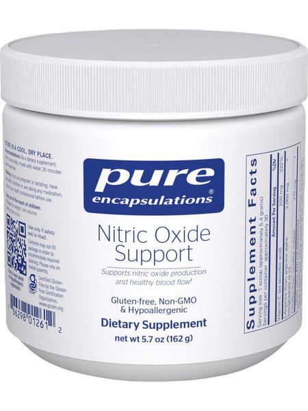 Pure Encapsulations, Nitric Oxide Support, 162 gms