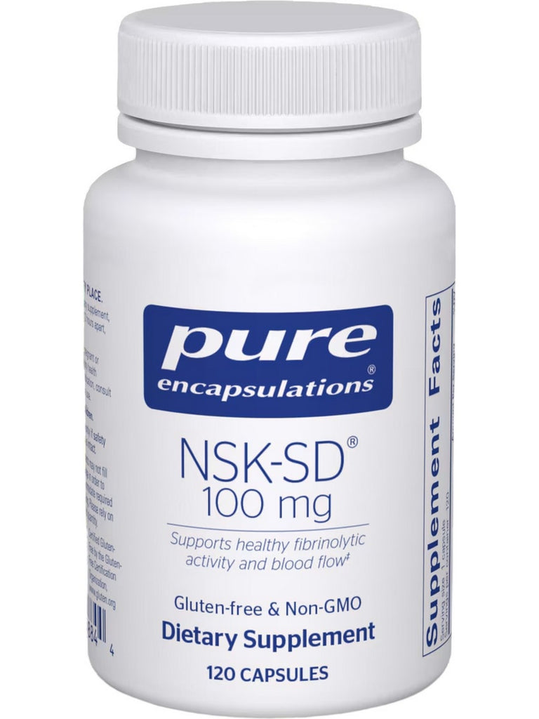 Pure Encapsulations, NSK-SD (Nattokinase), 100 mg, 120 vcaps