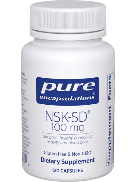 Pure Encapsulations, NSK-SD (Nattokinase), 100 mg, 120 vcaps