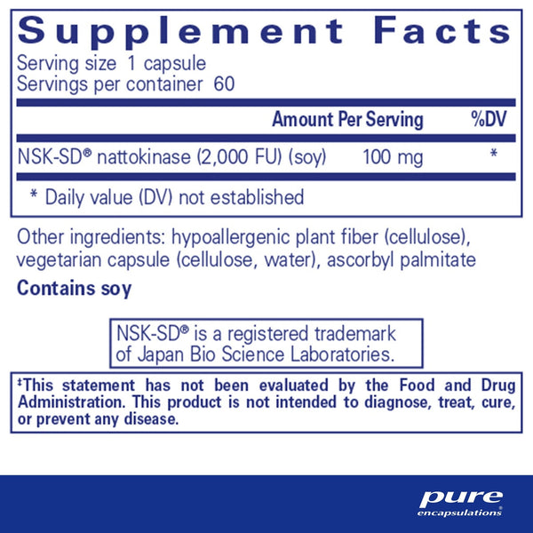 Pure Encapsulations, NSK-SD, 100 mg, 60 Capsules