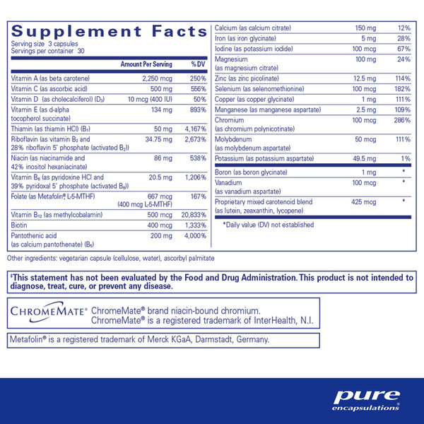 Pure Encapsulations, Nutrient 950, 90 vcaps