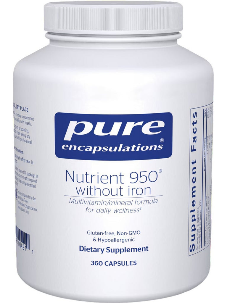 Pure Encapsulations, Nutrient 950 w/o Iron, 360 vcaps
