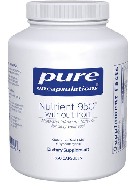 Pure Encapsulations, Nutrient 950 w/o Iron, 360 vcaps