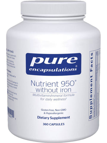 Pure Encapsulations, Nutrient 950 w/o Iron, 360 vcaps