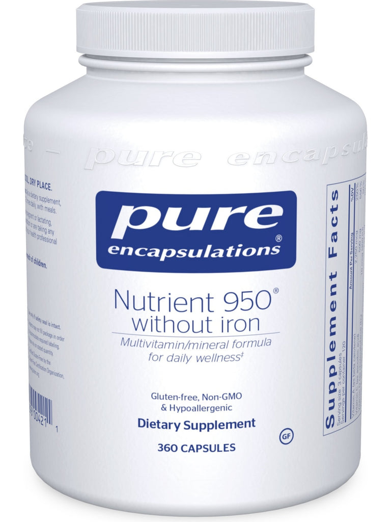 Pure Encapsulations, Nutrient 950 w/o Iron, 360 vcaps