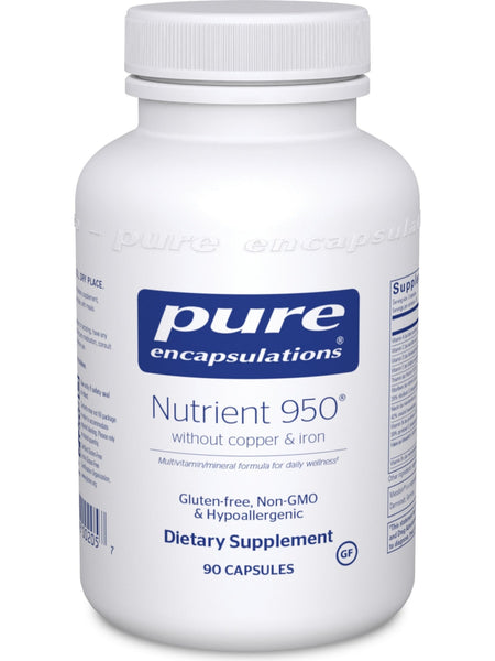 Pure Encapsulations, Nutrient 950 w/o Cu & Fe, 90 vcaps