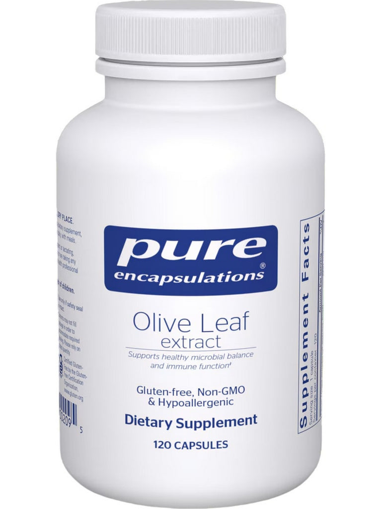 Pure Encapsulations, Olive Leaf extract, 120 vcaps