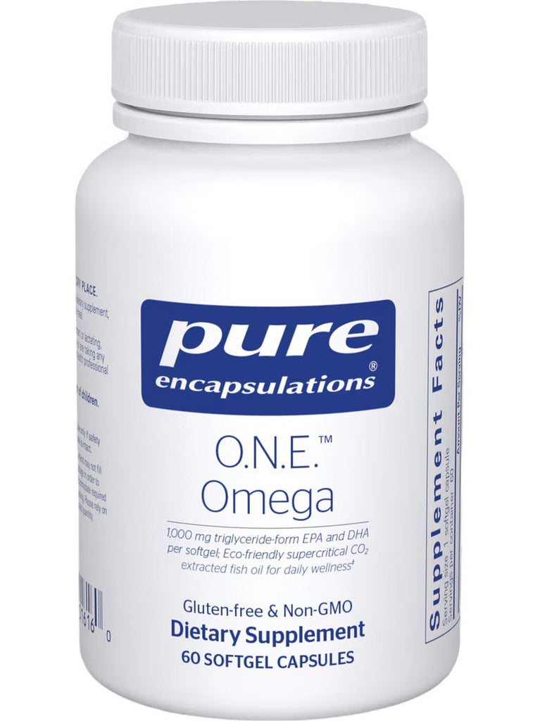 Pure Encapsulations, ONE Omega, 60 Softgel Capsules