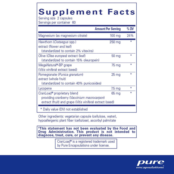 Pure Encapsulations, Vascular Relax, 120 Capsules