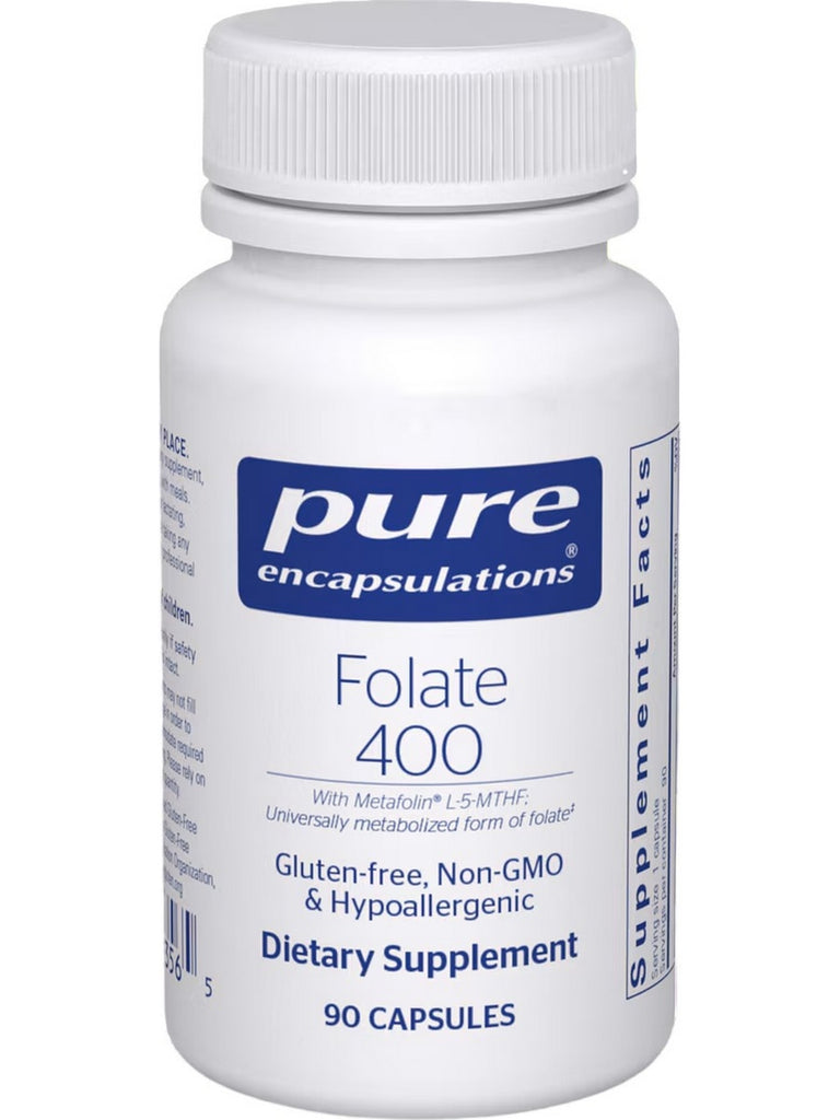 Pure Encapsulations, Folate 400, 90 Capsules