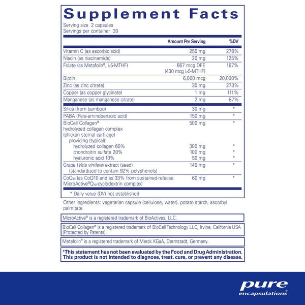 Pure Encapsulations, Hair/Skin/Nails Ultra, 60 Capsules