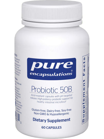 Pure Encapsulations, Probiotic 50B (soy & dairy free), 60 vcap