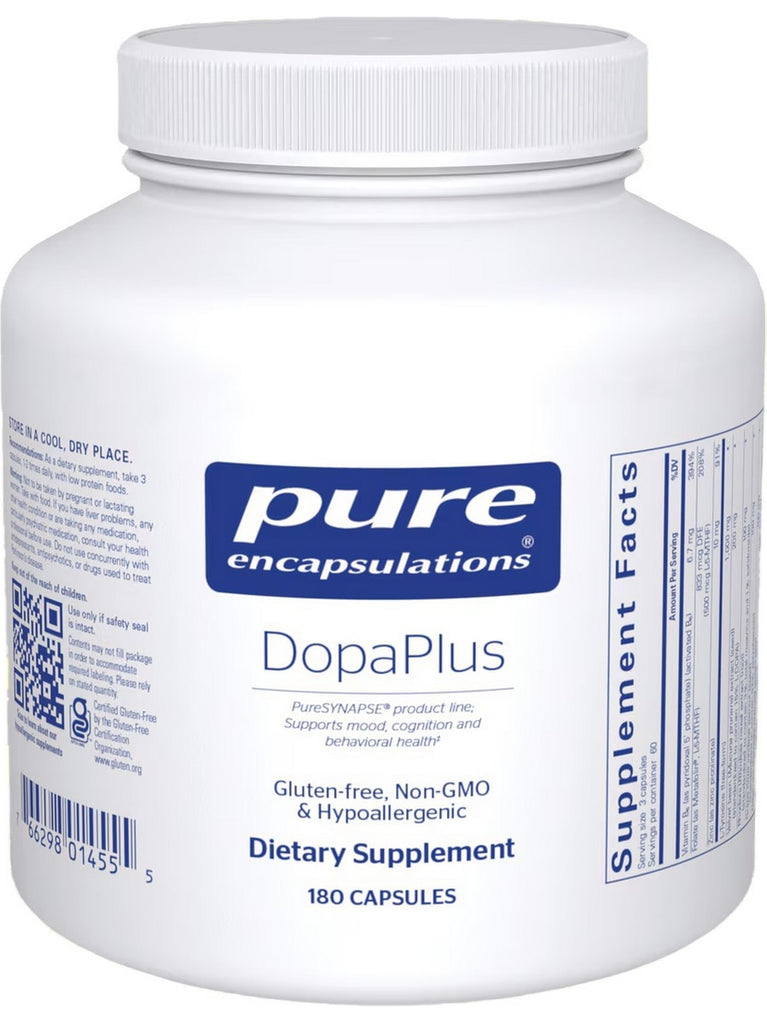 Pure Encapsulations, DopaPlus, 180 caps