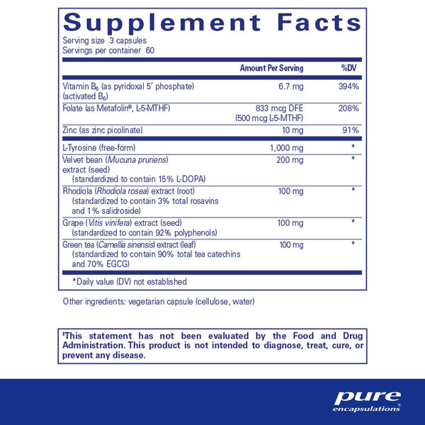 Pure Encapsulations, DopaPlus, 180 Capsules