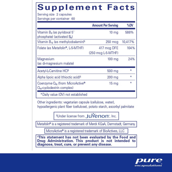 Pure Encapsulations, RevitalAge Nerve, 120 Capsules