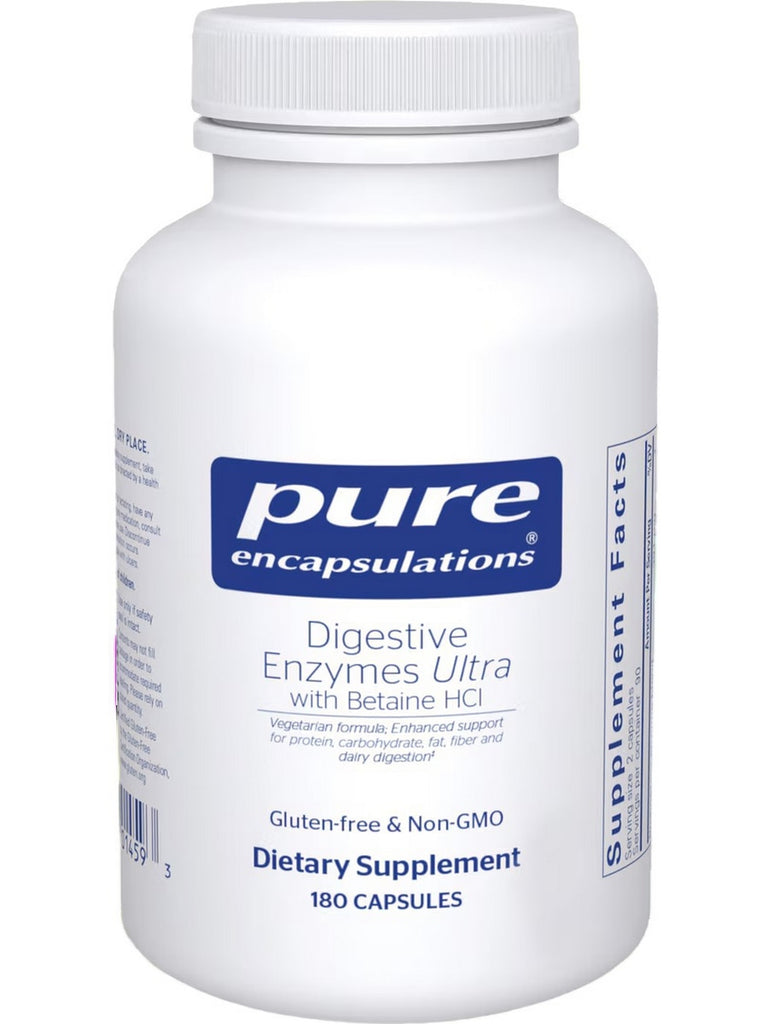Pure Encapsulations, Digestive Enzymes Ultra w/ HCl, 180 caps