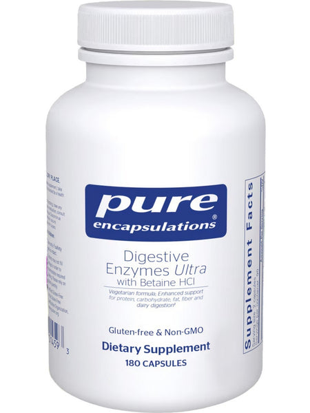Pure Encapsulations, Digestive Enzymes Ultra w/ HCl, 180 caps
