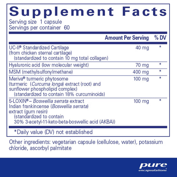 Pure Encapsulations, Joint Complex (Single Dose), 60 Capsules