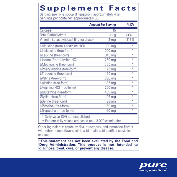 Pure Encapsulations, Amino Replete, 8.5 oz