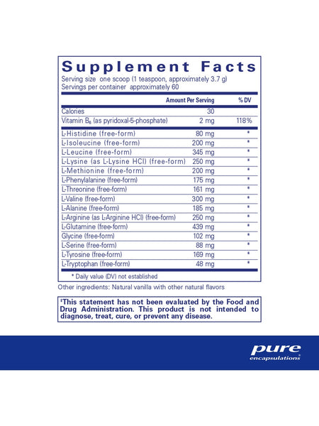 Pure Encapsulations, Amino Replete, 8.5 oz