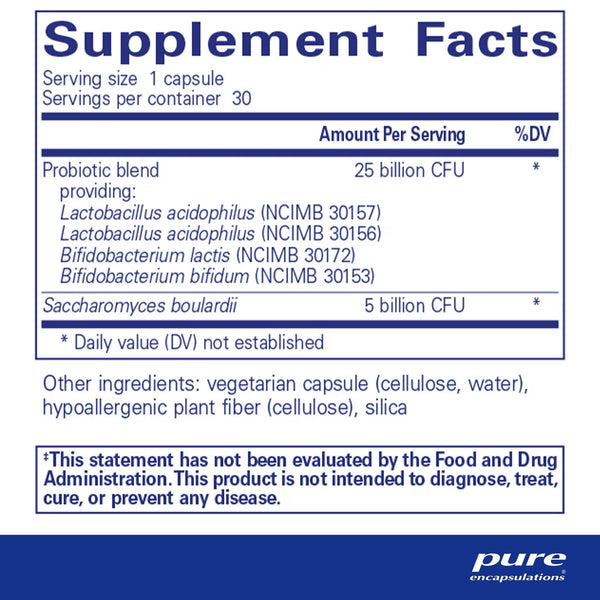 Pure Encapsulations, PureBi-Ome Intensive, 30 Capsules