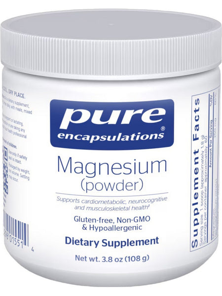 Pure Encapsulations, Magnesium (powder), 107 g