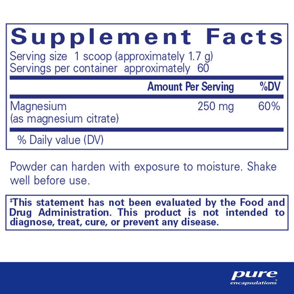 Pure Encapsulations, Magnesium (powder), 3.8 oz