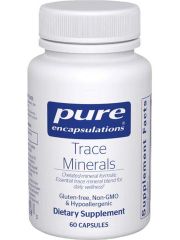 Pure Encapsulations, Trace Minerals, 60 caps