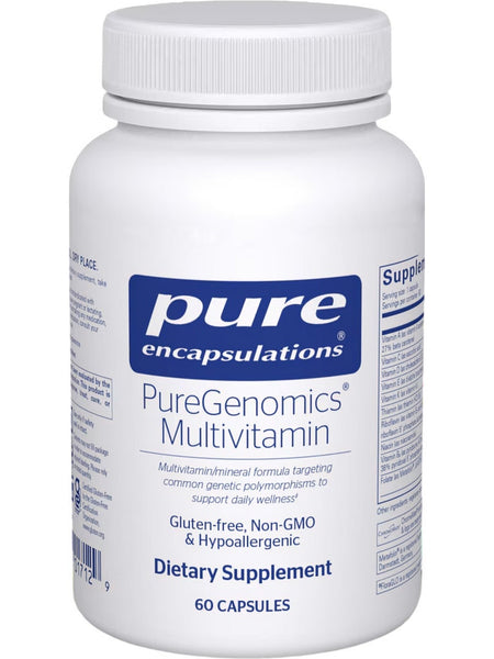 Pure Encapsulations, PureGenomics Multivitamin, 60 Capsules