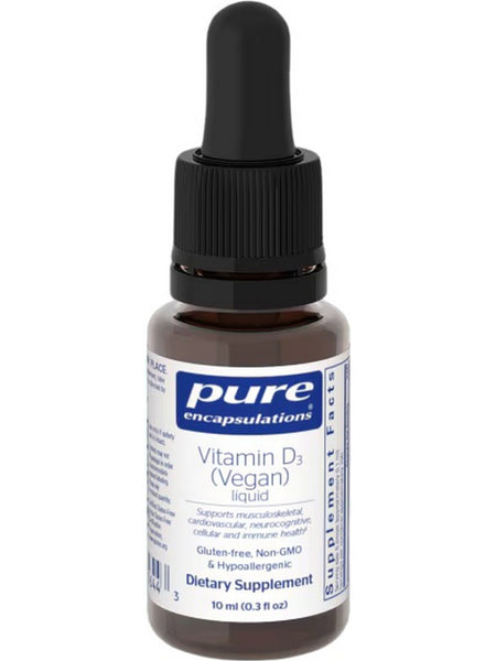 Pure Encapsulations, Vitamin D3 Liquid Vegan, 0.3 fl oz