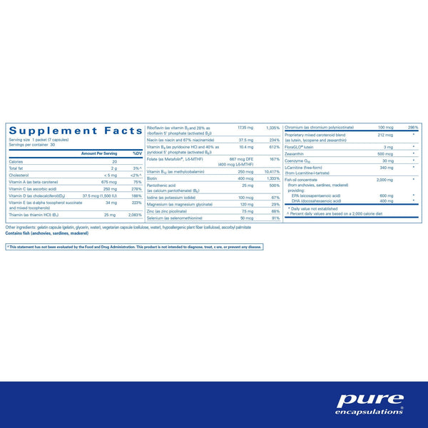 Pure Encapsulations, Energize Plus Pure Pack, 30 Packets