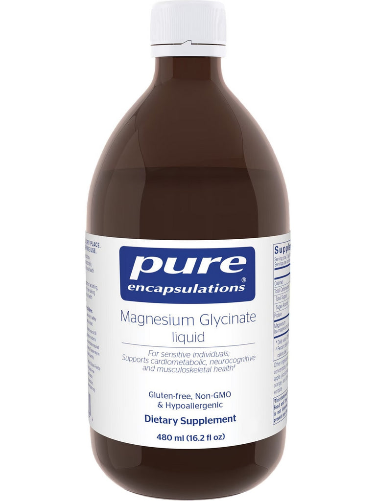 Pure Encapsulations, Magnesium Glycinate Liquid, 480 ml