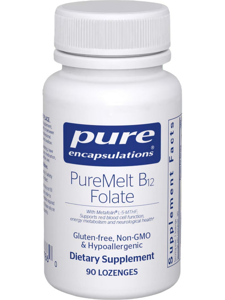 Pure Encapsulations, PureMelt B12 Folate, 90 Lozenges