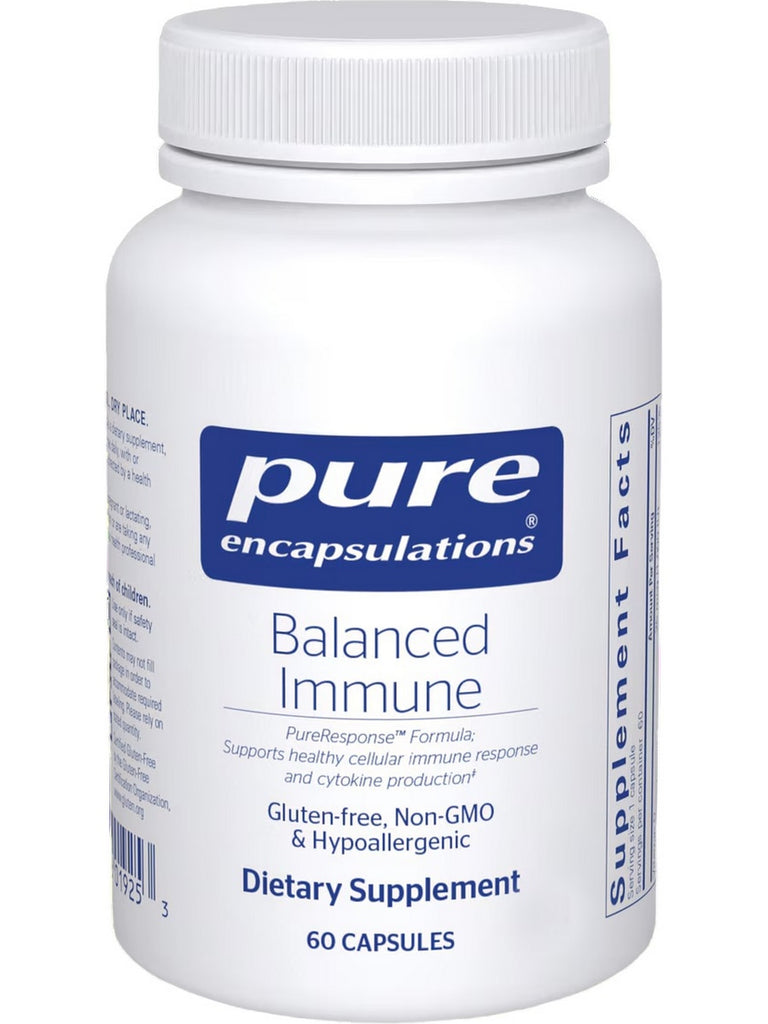 Pure Encapsulations, Balanced Immune, 60 caps