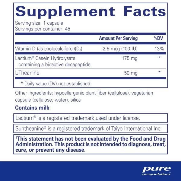 Pure Encapsulations, Sereniten Plus, 45 Capsules