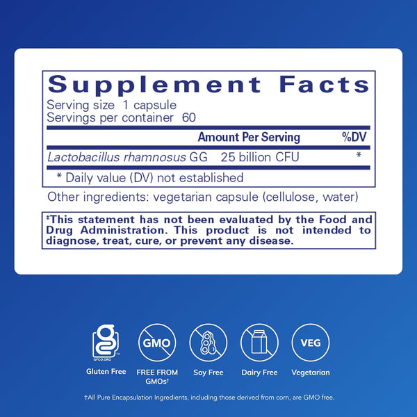 Pure Encapsulations, PureGG 25B, 60 Capsules